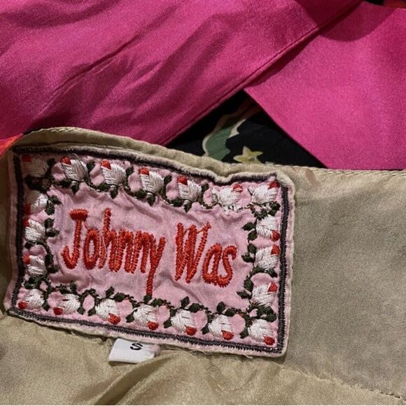 Johnny Was Biya 100% Silk Floral Colorblock Fit & Flare Mini Dress | Size S - Picture 7 of 7